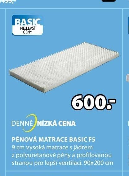 PĚNOVÁ MATRACE BASIC F5