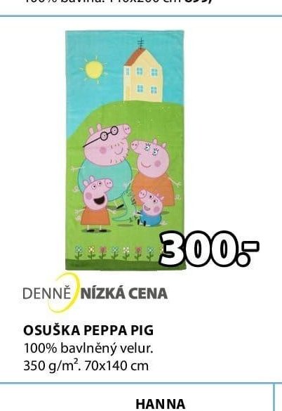 OSUŠKA PEPPA PIG