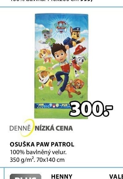 OSUŠKA PAW PATROL