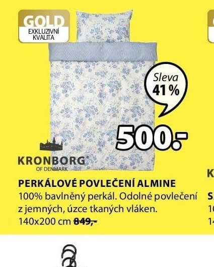Perkálové povlečení Almine