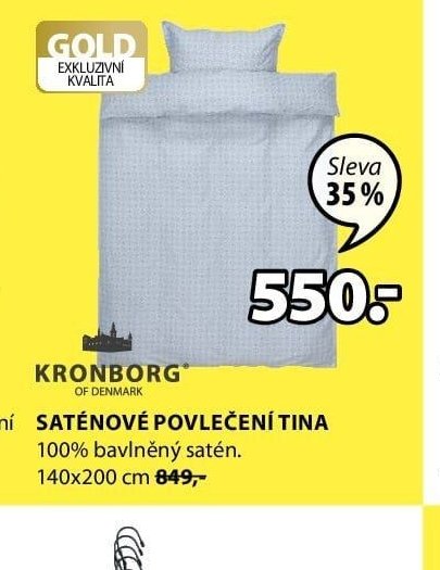 Saténové povlečení Tina