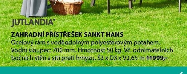 Zahradní přístřešek SANKT HANS - Jysk aktualniletaky.eu