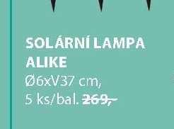 Solární lampa ALIKE