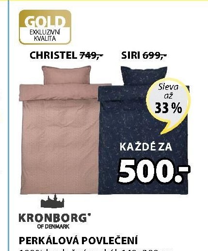 GOLD povlečení CHRISTEL a SIRI