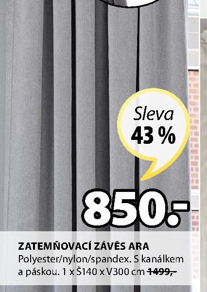 Zatemňovací závěs ARA