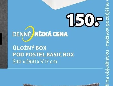 ÚLOŽNÝ BOX POD POSTEL BASIC BOX