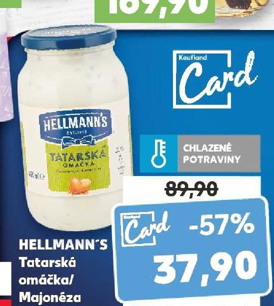 HELLMANN'S Tatarská omáčka/Majonéza