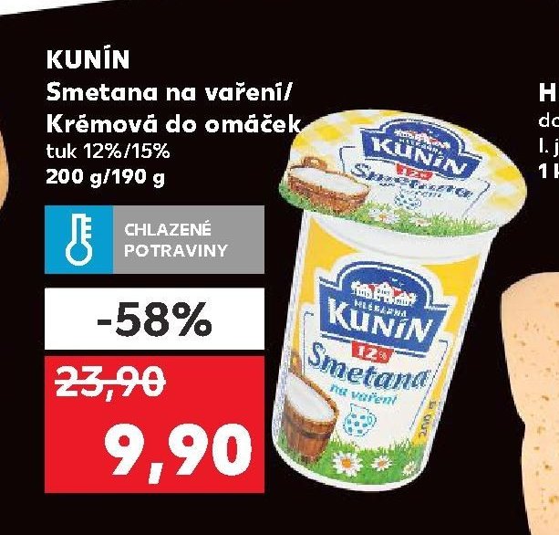 KUNÍN Smetana na vaření