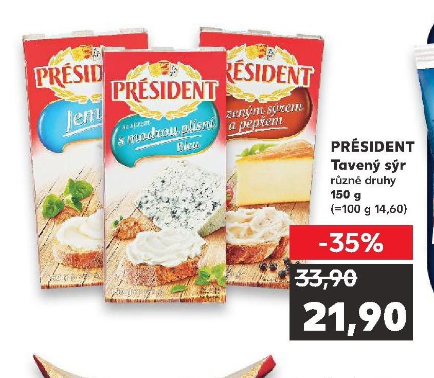 PRÉSIDENT Tavený sýr