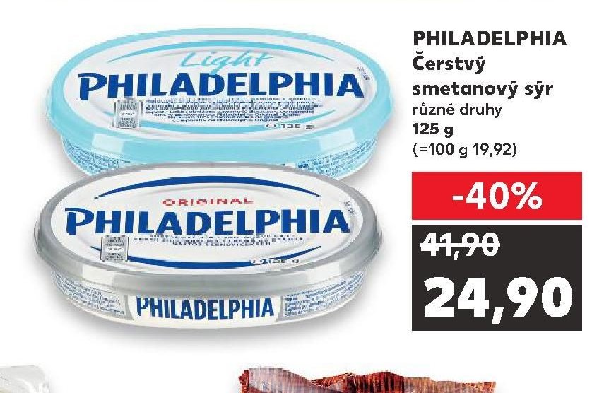 PHILADELPHIA Čerstvý smetanový sýr