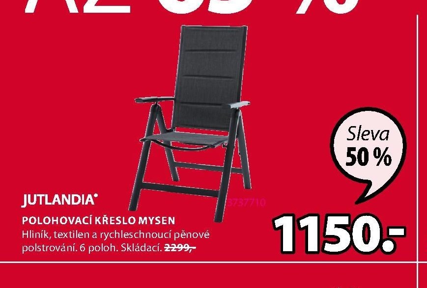 JUTLANDIA POLOHOVACÍ KŘESLO MYSEN