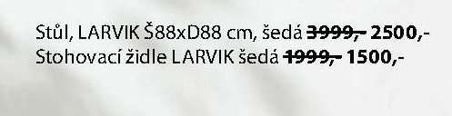Stohovací židle LARVIK