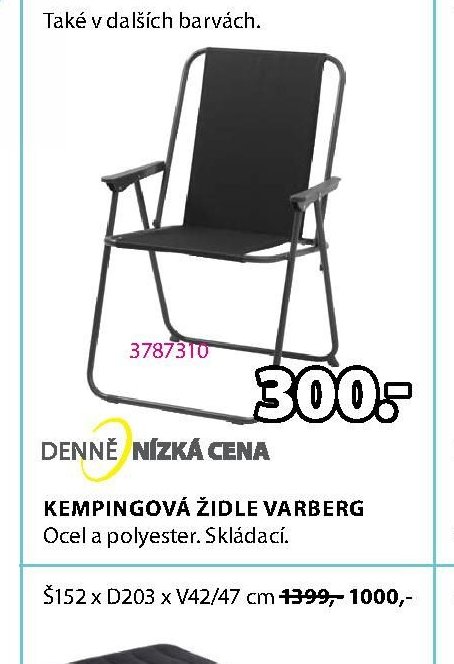 Kempingová židle VARBERG