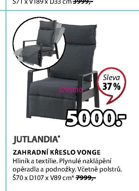 ZAHRADNÍ KŘESLO VONGE