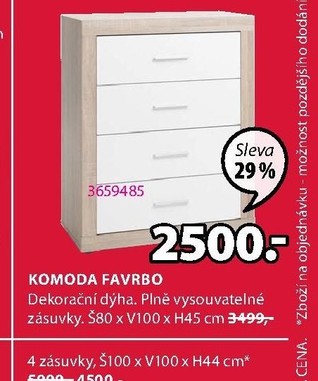KOMODA FAVRBO - Jysk aktualniletaky.eu