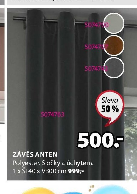 Závěs ANTEN - Jysk aktualniletaky.eu