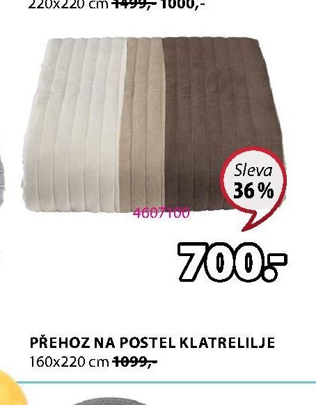 PŘEHOZ NA POSTEL KLATRELILJE 160x220 cm - Jysk aktualniletaky.eu