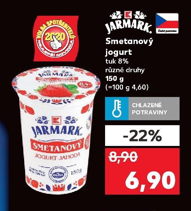 Jarmark Smetanový jogurt 150 g