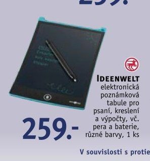 IDEENWELT elektronická poznámková tabule