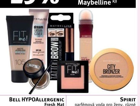 Maybelline produkty na tvář a obočí