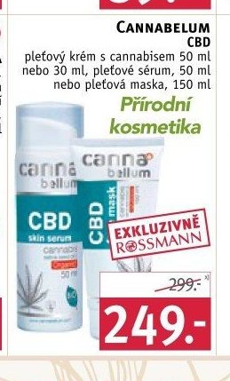 CANNABELUM CBD pleťový krém nebo maska