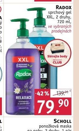 RADOX sprchový gel XXL