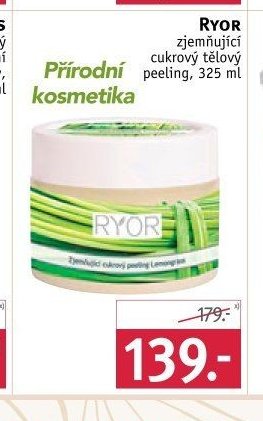 RYOR zjemňující cukrový tělový peeling