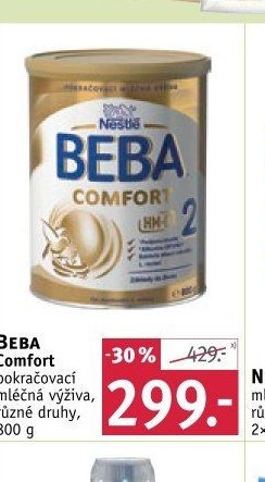 BEBA COMFORT pokračovací mléčná výživa, různé druhy, 800 g