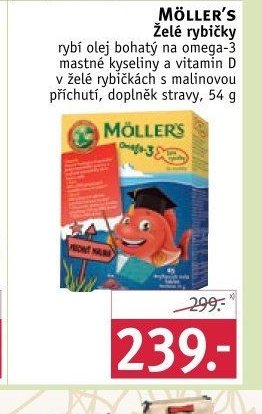 MÖLLER'S Želé rybičky, 54 g