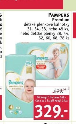 Pampers Premium dětské plenkové kalhotky