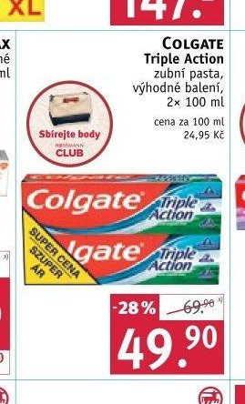 Colgate Triple Action zubní pasta