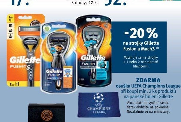 Gillette holicí strojky
