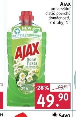 Ajax univerzální čistič povrchů, 2 druhy, 1 l