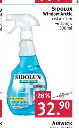 Sidolux Window Arctic čistič oken ve spreji, 500 ml