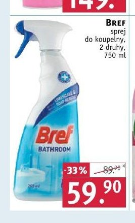 Bref sprej do koupelny, 2 druhy, 750 ml