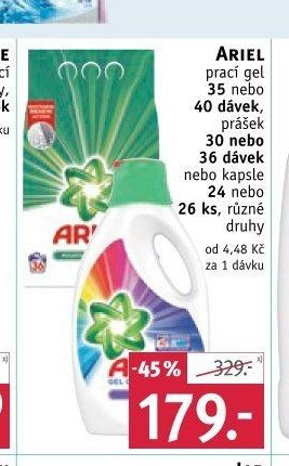 Ariel prací gel/prášek