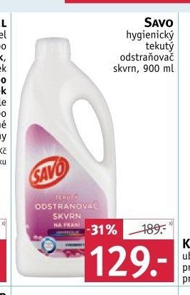 Savo hygienický tekutý odstraňovač skvrn