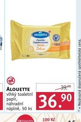 Alouette vlhký toaletní papír