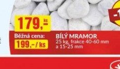 BÍLÝ MRAMOR 25 kg