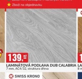 LAMINÁTOVÁ PODLAHA DUB CALABRIA