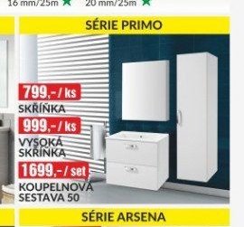 Série Primo koupelnový nábytek