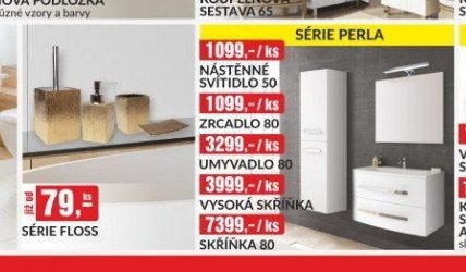 Série Floss koupelnový nábytek