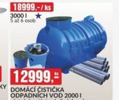 DOMÁCÍ ČISTIČKA ODPADNÍCH VOD 2000 l