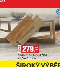 ŠPANĚLSKÁ DLAŽBA 20,5x61,5 cm