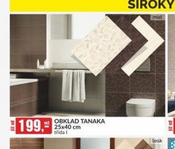 OBKLAD TANAKA 25x40 cm třída I