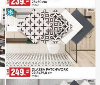 DLAŽBA PATCHWORK 29,8x29,8 cm třída I