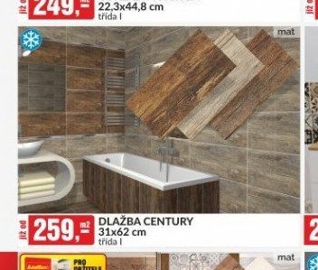 DLAŽBA CENTURY 31x62 cm třída I