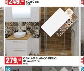 OBKLAD BLANCO BRILO 31,6x63,2 cm třída I