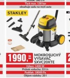 Mokrosuchý vysavač SXVC20XTE