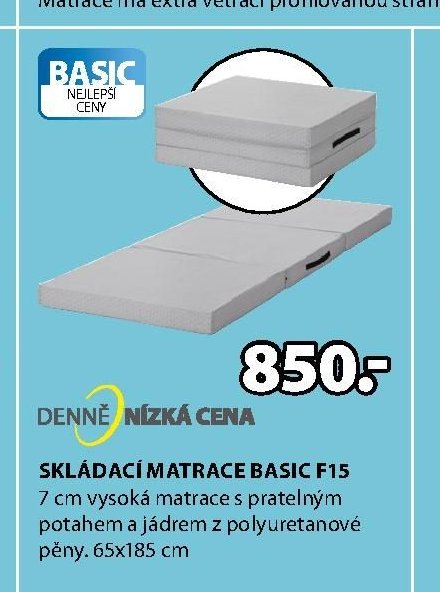 SKLÁDACÍ MATRACE BASIC F15